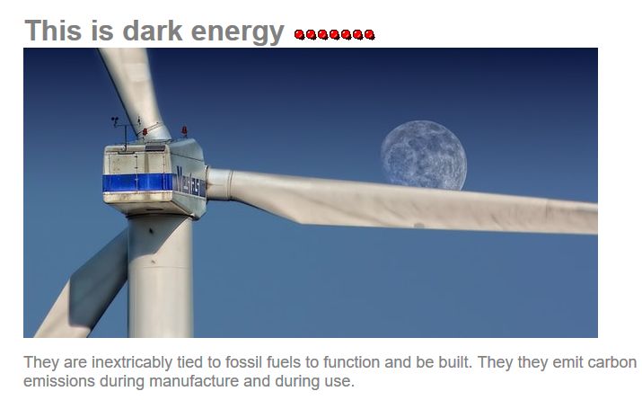This Is Dark Wasteful Energy